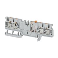 Allen-Bradley 1492-P Push-in Disconnect Terminal 2.5mm 1 Level 4 Conductor Entries Knife Lever Grey