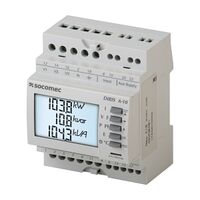 Socomec DIRIS A-10 Multifunction Meter 5A CT Pulse 4 DIN