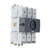 Socomec SLBM Load Break Switch Body, Base/DIN Rail mount, 3P 100A