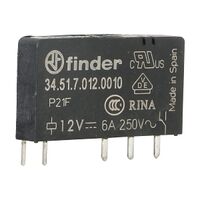 Finder 34 Series Slim Printed Circuit Board Relay 6A 1 Changeover 12V DC Coil