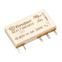 Finder 34 Series Slim Printed Circuit Board Relay 6A 1 Changeover 5V DC Coil