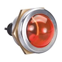 Austrol N100 Lens Glass Dome 45mm Panel Mount PL Type Red for 30.5mm Operators