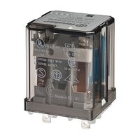 Finder 62 Series Power Relay Plug in 16A 2CO 24V AC Coil with Pushbutton plus Mechanical Indicator