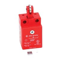 Allen-Bradley 440P Safety Limit Switch 15mm Mini Plastic Top Push C-Roller 1NO 1NC BBM 1/2Inch NPT