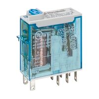 Finder 46 Series Miniature Relay 8A 2 CO 12V DC Coil with PB plus LED plus Mech. Indicator