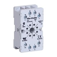 Allen-Bradley 700-H Tube Base Socket 8Pin Screw Terminals Guarded Touch Safe Terminal Construction