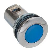 Allen-Bradley 800F Pushbuttton 22.5mm Metal Flush Head Reset Operator Blue