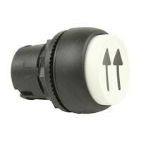 Allen-Bradley 800FC Pushbutton 22.5mm Head Only PLT 1 Speed Extended Double Arrow 0 Degree White