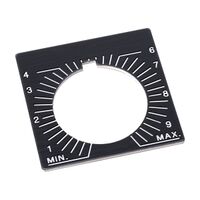 Allen-Bradley 800H Legend Plate 47 X47mm, Potentiometer,Graduated Markings, Grey