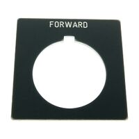 Allen-Bradley 800H Legend Plate 47 X47mm, Standard, FORWARD, Grey