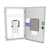 NHP Concept One Panelboard 864mm IP40 DIN 48 Way No Main Switch Light Grey