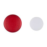 Sprecher and Schuh D7 Colour Cap Lens Flush Red Blank for illuminated Pushbuttons 22.5mm