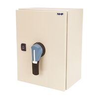 NHP ELB Enclosed Load Break Switch, IP 65 Mild Steel Grey, 3 Pole 200A