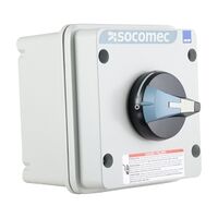Socomec ISO Enclosed Isolator, IP 65 Aluminium Grey, Handle - Blue, 3P 25A