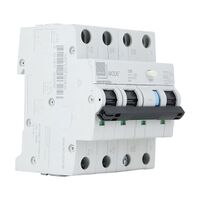 NHP MOD6 Residual Current Device - Short body w/ Overcurrent 6kA 25A 3PN C Curve 30mA Type A 72mm