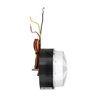 Moflash LED800 12 LEDS Steady/Flashing Mode IP65 10 to 100V DC Stud or Surface Mount Lens Amber