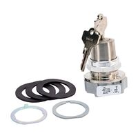 Allen-Bradley 800T Key Selector Switch 30.5mm 2 Pos. Fingersafe Cyl. Lock Maintained Right D018