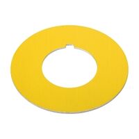 Allen-Bradley 800T Legend Plate IEC RING Yellow Blank for 30.5mm Pushbutton