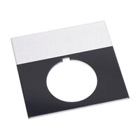 Allen-Bradley 800T Legend Plate 62 x 62mm Jumbo Grey BLANK for 30.5mm Pushbutton
