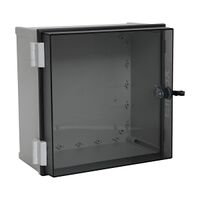 Fibox CAB Enclosure Wall Mount PC IP65 W300 x H300 x D180mm with Lock Clear