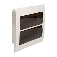 NHP MOD6 CSB Insulated Loadcentre 24 Way DIN Flush Door Transparent