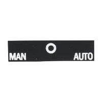 Sprecher and Schuh D7 Legend Plate 30 x 40mm Snap-In White Text MAN O AUTO