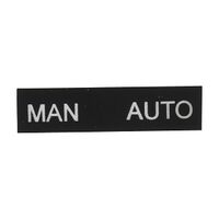 Sprecher and Schuh D7 Legend Plate 30 x 40mm Snap-In White Text MAN O AUTO