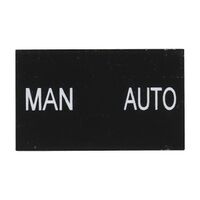 Sprecher and Schuh D7 Legend Plate 30 x 50 mm Snap in Black with White Text MAN AUTO