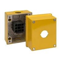 Sprecher and Schuh D7 Enclosure Metal 22.5mm 1 Hole Yellow IP66