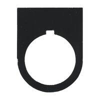 Sprecher and Schuh D7 Legend Plate 30 x 40 mm BLANK Black Plastic