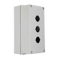 Sprecher and Schuh D7 Enclosure Metal 22.5mm 3 Hole Grey IP66
