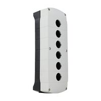 Sprecher and Schuh D7 Enclosure Plastic 22.5mm 6 Hole Grey IP66
