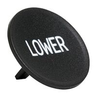 Sprecher and Schuh D7 Colour Cap for Flush Non Illuminated Pushbutton 22.5mm Black Lower