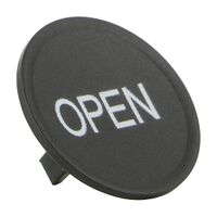 Sprecher and Schuh D7 Colour Cap for Flush Non Illuminated Pushbutton 22.5mm Black Open