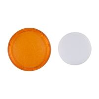 Sprecher and Schuh D7 Colour Cap Lens Flush Amber Blank for illuminated Pushbuttons 22.5mm