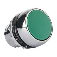 Sprecher and Schuh D7 Pushbutton 22.5 mm Head Only Metal Momentary Flush Green Cap Non Illuminated