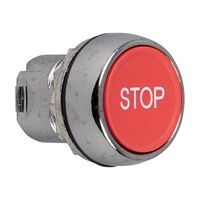 Sprecher and Schuh D7 Pushbutton 22.5 mm Head Only Metal Momentary Flush Red Cap STOP Non Ill