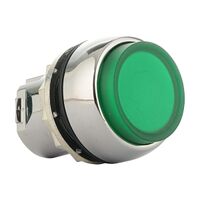 Sprecher and Schuh D7 PushButton 22.5 mm Metal Momentary Illuminated Extended Head Green