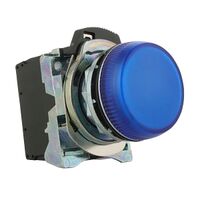 Sprecher and Schuh D7 Pilot Light 22.5mm Complete Metal LED 240V AC Blue