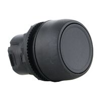 Sprecher and Schuh D7 Pushbutton 22.5 mm Head Only Plastic Latching Flush Black Cap Non Ill