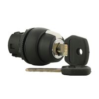 Sprecher and Schuh D7 Key Selector Switch 22.5 mm 3 Pos Plastic Spring Return Left Center Code 3825