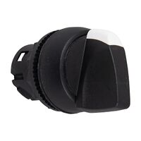 Sprecher and Schuh D7 Selector Switch 22.5 mm Head Only Plastic STD BLK 2 POS SR from Right