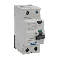 NHP DIN-T Residual Current Circuit Breaker RCCB 1Pole and Neutral 40A 100mA Type A