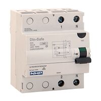 NHP DIN-T Residual Current Circuit Breaker RCCB 1Pole and Neutral 63A 30mA Type B
