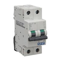 NHP DIN-T Miniature Circuit Breaker 10kA 2Pole 32A B Curve
