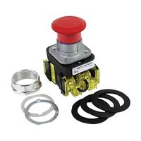 Allen-Bradley 800T PB 30.5mm FS Tmal Grd Mush. Hd 2 Pos. Push Pull Twist To Rel. 2NC s Self Mon. Red