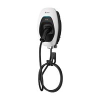 Delta AC Max EV Charger 22kW T2 Tethered 5m Cable and Communications