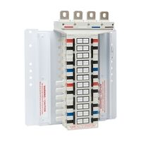 NHP POWERMAX GB Isolation Busbar Chassis DIN-T 250A 96 Way 4Pole Top Feed RNWNBN