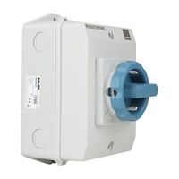 Socomec ISO Enclosed Isolator, IP 65 Plastic Grey, Handle - Blue, 3P 40A