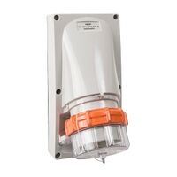 NHP ISO Appliance Inlet, 5 Round Pins 40A 500V AC, w/o Base, Grey